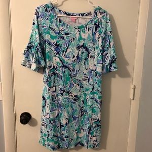Lilly Pulitzer ruffle sleeve dress (Lula style)
